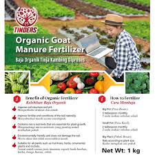 Kelebihan pupuk organik jika anda bandingkan dengan pupuk kimia sangatlah banyak. Tinders Organic Goat Manure Fertilizer Baja Organik Tinja Kambing Diproses 1kg Lazada