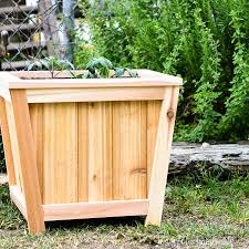 Our weather here in fl is harsh on wood, even treated wood. Easy Diy Tapered Planter Build Plans Houseful Of Handmade