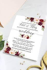 Beautiful Elegant And Classic Wedding Invitation Nice Elegant Floral Wedding Diy Printable Wedding Invitations Wedding Invitations Floral Wedding Invitations