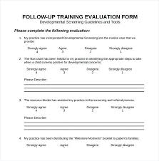 training evaluation form template flaky me