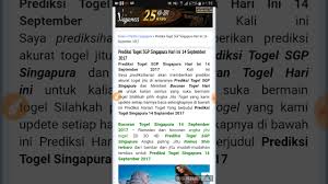 Prediksi Sgp