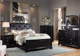 Shop For A Cindy Crawford Home Westport Place Black 5 Pc Queen Upholsteredbedroom At R Rooms To Go Bedroom Bedroom Furniture Shops Affordable Bedroom Furniture