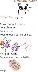 Poesie Du Mois De Fevrier Ecole Maternelle Classe Des Moyens Comptines Comptine Illustree Comptine Maternelle