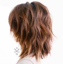 Medium Shaggy Layered Hairstyle For Thick Frizzy Hair Thick Hair Styles Haircut For Thick Hair Medium Length Hair With Layers
