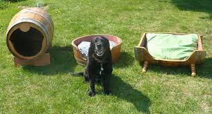 Use it to hold wood for the fire. Wine Barrel Dog Bed Small