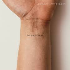 In reality, your tattoo artist will be okay with that. Your Time Is Limited Temporary Tattoo Set Of 3 Cute Ankle Tattoos Dainty Tattoos Tattoo Set