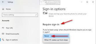 The following content is intended for mature audiences and may contain sexual themes, gore, violence and/or strong language. How To Turn On Or Off Require Sign In On Wakeup In Windows 10 Majorgeeks