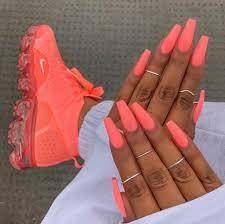 Follow Sneaker Queen Sherlinanym Ig To Get Trendy Nails Color S Neon Pastel Pink Neon Coral Nails Coral Nails Neon Nails