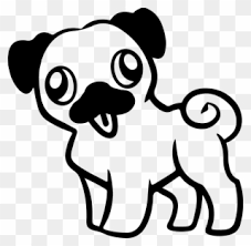 Draw two ears and start the body. Pug Memes Cartoon Easy Pug Drawing Clipart 603901 Pinclipart