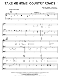 John Denver Take Me Home Country Roads Sheet Music Download Pdf Score 184690