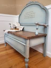 Headboard Bench By Home Sweet Vintage Painted Furniture Painted In Dixie Belle Paint Painted Furniture Vintage Painted Furniture Furniture