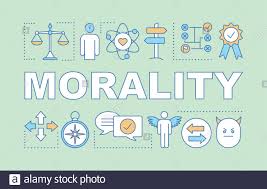 Morals are the standards someone adopts to determine right from wrong. Moral Wort Konzepte Banner Zuverlassigkeit Ehrlichkeit Business Ethics Moralische Dilemma Zu Losen Prasentation Website Isolierte Schrift Typografie Id Stock Vektorgrafik Alamy