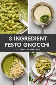 20 Minute Creamy Pesto Gnocchi Life As A Strawberry Recipe Gnocchi Recipes Gnocchi Recipes Easy Creamy Pesto