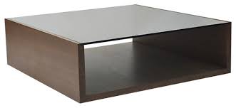 Glass coffee tables are modern and elegant, while also creating the illusion of space because of its clarity and transparent nature. Contemporary Coffee Table With Walnut Veneer And Smoke Glass Top Contemporary Coffee Tables By Rotsen Furniture Houzz
