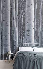 These Birch Tree Wallpaper Murals Are Perfect For Creating A Nature Inspired Space In Any Room Birch Tree Wallpaper Mural Wallpaper Birch Tree Wallpaper Mural
