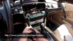 Bmw E60 5 Series Aux Cable Install On Dsc Slot Area Youtube