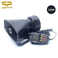 Universal Motorcycle Car Alarm Sound 7 Tone Horn 12v 100w Police Siren Horn Loudspeaker Grill Mesh Firemen Ambulance Megaphon Car Alarm Police Siren Motorcycle