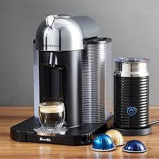 10 best nespresso machine 2021 reviews | buyer's guide. Nespresso By Breville Vertuoline Chrome Coffee Espresso Maker Bundle Reviews Crate And Barrel Coffee And Espresso Maker Espresso Nespresso
