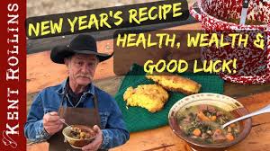 Black eyed peas new year recipe. Easy New Year S Recipe Cowboy Collard Greens And Black Eyed Pea Soup With Bacon Fried Cornbread Youtube
