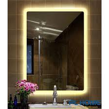 Gương nhà tắm đèn led treo tường, ánh sáng hắt phía sau, đa dạng kiểu dáng  | Shopee Việt Nam