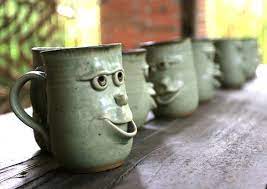Happy Face Mug Creative Ideas Pinterest Face Mug Happy Pottery Mugs Pottery Cups Ceramics Ideas Pottery