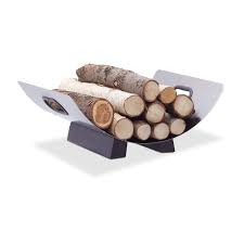 They feature two hoops that spread apart at the base to make way for a log platform. Relaxdays Stainless Steel Log Cradle Modern Firewood Basket Metal Log Carrier Holder H X W X D 16 X 41 X 33 Cm Silver Buy Online In Bahamas At Bahamas Desertcart Com Productid 82675438