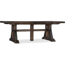 60 inch trestle dining table. Hooker Furniture American Life Roslyn County 1618 75207 Dkw Trestle Dining Table With Two 21 Inch Leaves Gill Brothers Furniture Dining Tables