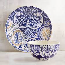 azul tile dinnerware pier 1 imports ceramica esmaltada ceramica azul ceramica