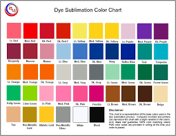 Sublimated Apparel Color Chart By Auo Blue Med Colors