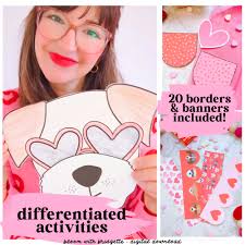Valentine's Day Bulletin Board, Puppy Love Theme, Valentines Day Craft,  February Door Decor, Classroom Decorations, February Decor, Trendy