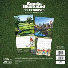Si Golf Courses 2019 Wall Calendar Golf Courses Golf Wall Calendar