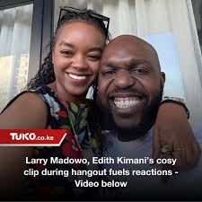 Larry Madowo is now being asked when he intends to marry Edith Kimani after  giving her a chest to lie on. Video in the comments. Photo: Larry  Madowo/Facebook.