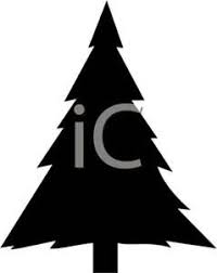 A Black And White Silhouette Of A Christmas Tree Clipart Picture Christmas Tree Clipart Christmas Tree Silhouette Pine Tree Silhouette
