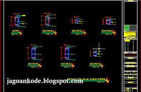 Yang berkecimpung dalam pelaksanaan pembangunan. Detail Potongan Sloof Kolom Balok Autocad Dwg File Jagoan Kode