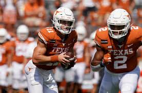 Texas bob's texas football stadiums. Old Man Ehlinger And Freshman Rattler Face Off In Texas Ou Oklahoma Ap Winners Texas Big 12 The Independent