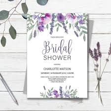 Purple Bridal Shower Invitation Template Printable Instant Etsy Bridal Shower Invitation Cards Bridal Shower Invitations Templates Printing Wedding Invitations