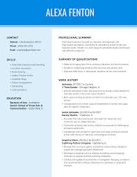 Apply now to over 270 jobs in bahrain and make your job hunting simpler. Animator Resume Example Helpful Tips Myperfectresume