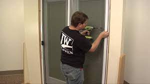 This is where you will start to size the screen door so that it fits properly. How To Install A Sliding Screen Door Youtube