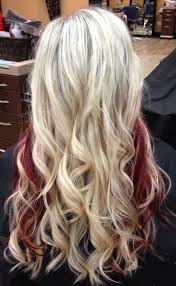 12 Beautiful Blonde Hairstyles With Red Highlights Pretty Designs Hair Styles Long Hair Styles Hair