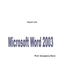 Când ați terminat, selectați ok. Doc Suport Curs Word 2003 Adelina GhiuÅ£Äƒ Academia Edu
