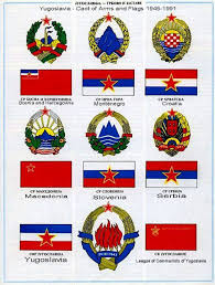 Flags And Coat Of Arms Of The Former Yugoslav Republics Including Serbia Historical Flags Yugoslavia Flag National Flag