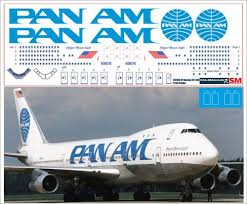 1 144 Pas Decals Zvezda Revell Boeing 747 200 01 Pan Am Ebay Boeing 747 Boeing 747 200 Boeing