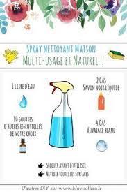 Recette Maison Nettoyant Sol Spray Multi Usage Naturel Produit De Nettoyage Faits Maison Produit Menager Nettoyer Maison