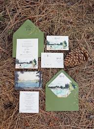 Rustic And Woodland Watercolor Wedding Invitation Lake Tahoe Etsy Destination Wedding Invitations Wedding Invitations Tahoe Wedding