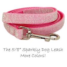 Glitter Leash 5/8" Sparkle 4' Leash * Bling Dog Leash