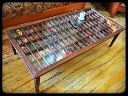 Handmade Walnut Shadow Box Curio Cabinet Coffee Table For Star Wars Figures Shadow Box Coffee Table Shadow Box Display Coffee Table