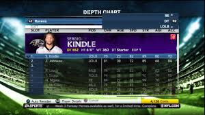 Madden 12 Ravens Depth Chart Setup 4 Youtube