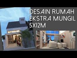 Ukuran 5x12 denah rumah 2 lantai mungil. Desain Rumah 1 Lantai Ekstra Mungil 5x12m Kode 010 Youtube