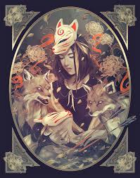 Art Nouveau Inspired Illustrations By Eevien Tan Inspiration Grid Design Inspiration Art Fox Art Japanese Art