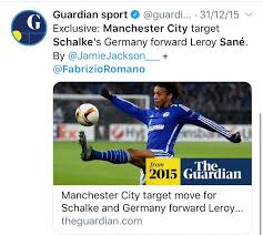 Fabrizio romano (born 21 february 1993) is an italian journalist who specializes in football transfers. Fabrizio Romano On Twitter Don T Need To Fight Mate Last Time I Spoke About Sane Was 31 12 2015 Man City Target Sane Exclusive And Front Page 6 Months Later Done Deal And Official